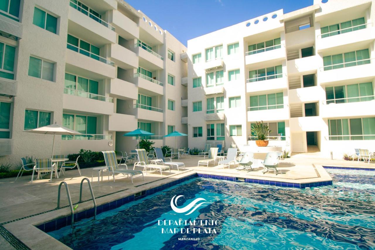 Hermoso Departamento Nuevo A 50 Metros De Playa!! Manzanillo Esterno foto